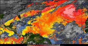 Météo tropicale : Air sec et densité de poussière dans l'air.