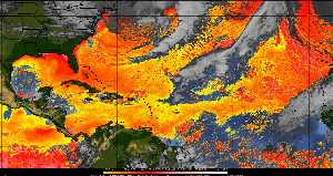Météo tropicale : Air sec et densité de poussière dans l'air.