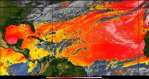 Météo tropicale : Air sec et densité de poussière dans l'air.