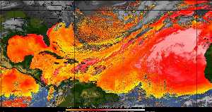 Météo tropicale : Air sec et densité de poussière dans l'air.