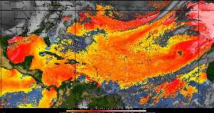 Météo tropicale : Air sec et densité de poussière dans l'air.