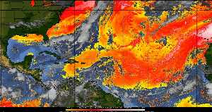 Météo tropicale : Air sec et densité de poussière dans l'air.