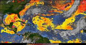 Météo tropicale : Air sec et densité de poussière dans l'air.
