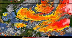 Météo tropicale : Air sec et densité de poussière dans l'air.