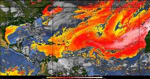 Météo tropicale : Air sec et densité de poussière dans l'air.