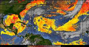 Météo tropicale : Air sec et densité de poussière dans l'air.