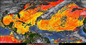 Météo tropicale : Air sec et densité de poussière dans l'air.