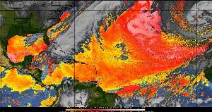 Météo tropicale : Air sec et densité de poussière dans l'air.