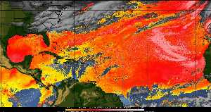 Météo tropicale : Air sec et densité de poussière dans l'air.
