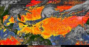 Météo tropicale : Air sec et densité de poussière dans l'air.