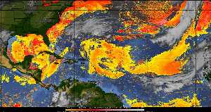 Météo tropicale : Air sec et densité de poussière dans l'air.