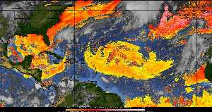 Météo tropicale : Air sec et densité de poussière dans l'air.