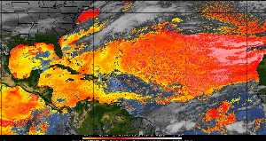 Météo tropicale : Air sec et densité de poussière dans l'air.