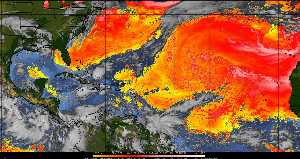 Météo tropicale : Air sec et densité de poussière dans l'air.