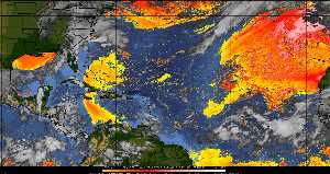 Météo tropicale : Air sec et densité de poussière dans l'air.