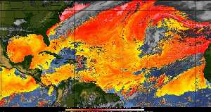 Météo tropicale : Air sec et densité de poussière dans l'air.