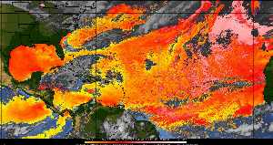 Météo tropicale : Air sec et densité de poussière dans l'air.