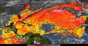 Météo tropicale : Air sec et densité de poussière dans l'air.