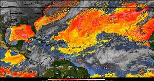 Météo tropicale : Air sec et densité de poussière dans l'air.