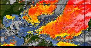 Météo tropicale : Air sec et densité de poussière dans l'air.
