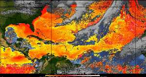 Météo tropicale : Air sec et densité de poussière dans l'air.