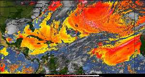 Météo tropicale : Air sec et densité de poussière dans l'air.