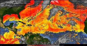 Météo tropicale : Air sec et densité de poussière dans l'air.