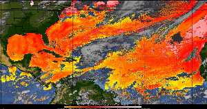 Météo tropicale : Air sec et densité de poussière dans l'air.