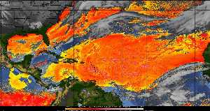 Météo tropicale : Air sec et densité de poussière dans l'air.