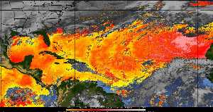 Météo tropicale : Air sec et densité de poussière dans l'air.