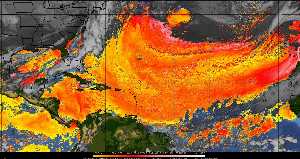 Météo tropicale : Air sec et densité de poussière dans l'air.