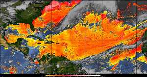 Météo tropicale : Air sec et densité de poussière dans l'air.