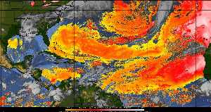 Météo tropicale : Air sec et densité de poussière dans l'air.