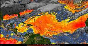 Météo tropicale : Air sec et densité de poussière dans l'air.