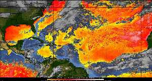 Météo tropicale : Air sec et densité de poussière dans l'air.