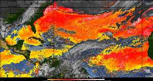 Météo tropicale : Air sec et densité de poussière dans l'air.