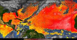 Météo tropicale : Air sec et densité de poussière dans l'air.