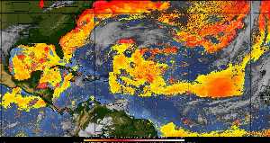 Météo tropicale : Air sec et densité de poussière dans l'air.
