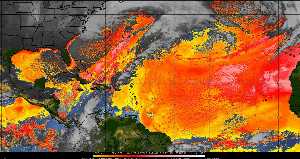 Météo tropicale : Air sec et densité de poussière dans l'air.