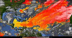 Météo tropicale : Air sec et densité de poussière dans l'air.