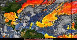 Météo tropicale : Air sec et densité de poussière dans l'air.