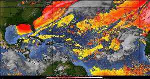 Météo tropicale : Air sec et densité de poussière dans l'air.