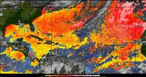 Météo tropicale : Air sec et densité de poussière dans l'air.