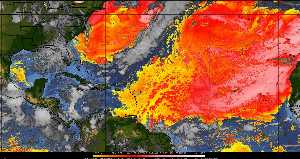 Météo tropicale : Air sec et densité de poussière dans l'air.