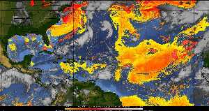 Météo tropicale : Air sec et densité de poussière dans l'air.