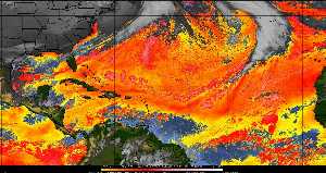 Météo tropicale : Air sec et densité de poussière dans l'air.