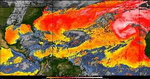 Météo tropicale : Air sec et densité de poussière dans l'air.