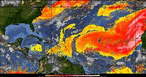 Météo tropicale : Air sec et densité de poussière dans l'air.