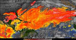 Météo tropicale : Air sec et densité de poussière dans l'air.