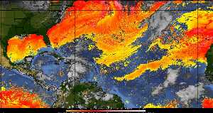 Météo tropicale : Air sec et densité de poussière dans l'air.